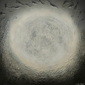 Peinture intitulée "Die Geburt des Mond…" par Maja Flügel, Œuvre d'art originale, Acrylique Monté sur Châssis en bois