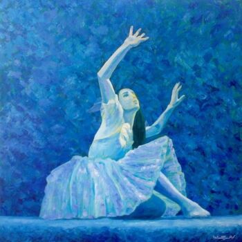 Painting titled "ballerina2" by Majd Kayali, Original Artwork