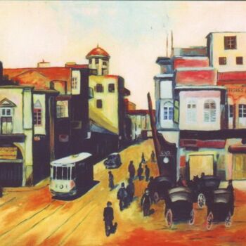 Painting titled "aleppo altilal entr…" by Majd Kayali, Original Artwork