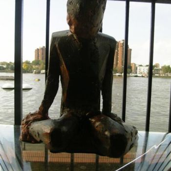 Escultura intitulada "Guantanamo Bay" por Majd, Obras de arte originais, Média Mixtas