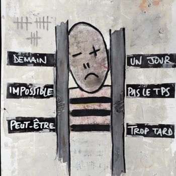 Painting titled "La prison d'excuses" by Art'Felinat, Original Artwork