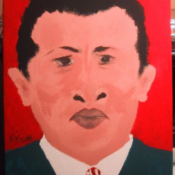 Картина под названием "CHAVEZ" - Maj, Подлинное произведение искусства, Масло