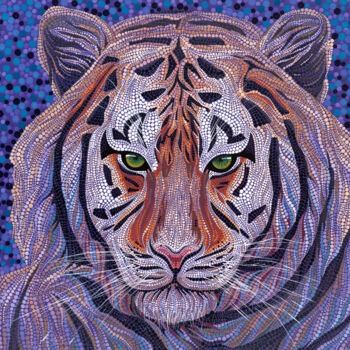 Power Of The Totem: Tiger, Painting by Kseniia Makliuchenko | Artmajeur