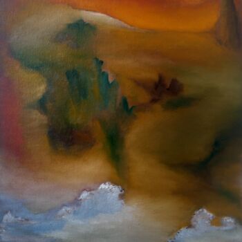 Картина под названием "Subtropical fantasy" - Максим Аббакумовский, Подлинное произведение искусства, Масло