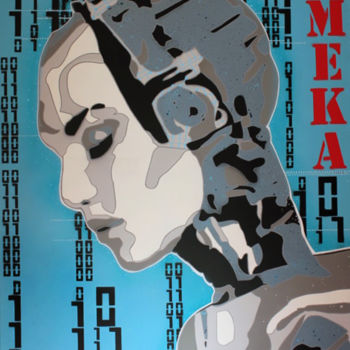 Malerei mit dem Titel "MEKA" von Malagarty, Original-Kunstwerk, Acryl