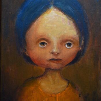 Schilderij getiteld "Petit bébé (Kruszyn…" door Krzysztof Iwin, Origineel Kunstwerk, Acryl