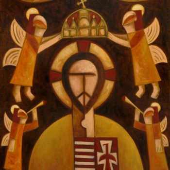 Pintura titulada "Christ" por Zsolt Malasits, Obra de arte original, Oleo