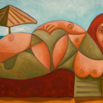 Pintura titulada "Summerly relaxation" por Zsolt Malasits, Obra de arte original, Oleo