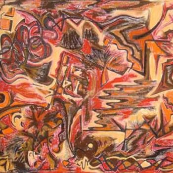 Malarstwo zatytułowany „Burning Autumn” autorstwa Malcolm Gibson, Oryginalna praca