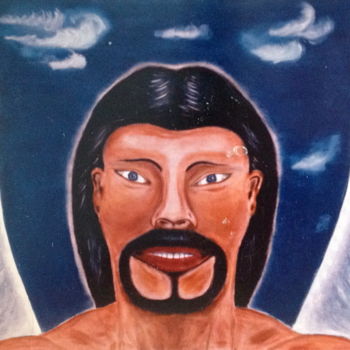 Peinture intitulée "Male Angel Etherial…" par Male Beauty Forum Lifestyle, Œuvre d'art originale
