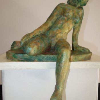 Sculpture intitulée "CONTEUSE" par Marie Celine Malezieux Ribeyre, Œuvre d'art originale