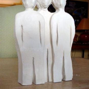 Sculpture titled "les-trois-freres" by Marie Celine Malezieux Ribeyre, Original Artwork