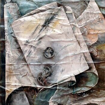 Malarstwo zatytułowany „Inventaire de l'an2…” autorstwa Malgor Sadlon, Oryginalna praca, Akryl Zamontowany na Drewniana rama…