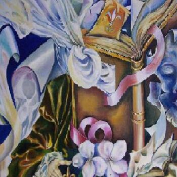 Картина под названием "Mon inconnu" - Malgor Sadlon, Подлинное произведение искусства, Масло Установлен на Деревянная рама д…