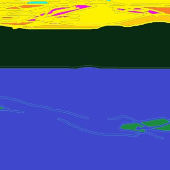 Grafika cyfrowa / sztuka generowana cyfrowo zatytułowany „Rzeka Odra / Odra R…” autorstwa Małgorzata Ka, Oryginalna praca, M…