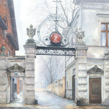 Картина под названием "Opening" - Małgorzata  Zagórska-Gierak, Подлинное произведение искусства, Акварель
