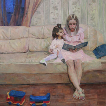 Peinture intitulée "Picture book" par Polina Malidovskaia, Œuvre d'art originale, Huile