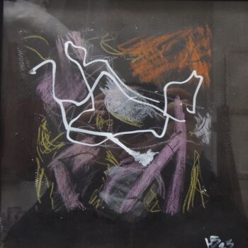 Painting titled "Etude equestre" by Malik Hansen, Original Artwork, Acrylic