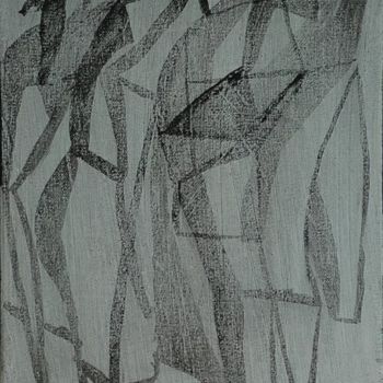 Peinture intitulée "Passants" par Michel Maquaire, Œuvre d'art originale, Huile