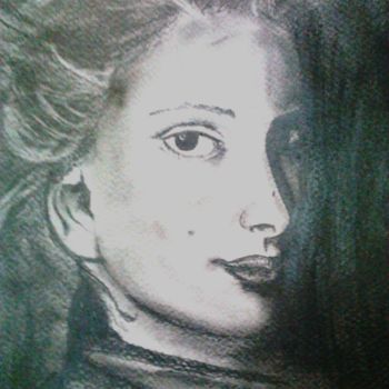 Peinture intitulée "lady-in-dark.jpg" par Malini Ashok, Œuvre d'art originale