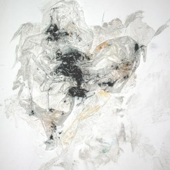 Pintura titulada "Femme noire et blan…" por Malinka, Obra de arte original, Pigmentos Montado en Bastidor de camilla de made…