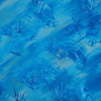 Painting titled "Blue" by Sylvie Ferrini, Original Artwork