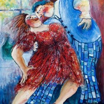 "Fat and Pretty Tango" başlıklı Tablo Malka Tsentsiper tarafından, Orijinal sanat