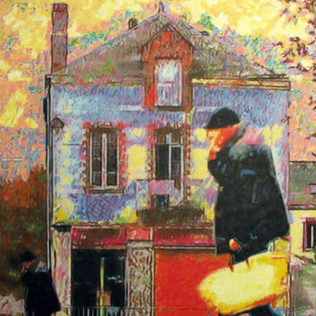 Painting titled "Allo oui" by Malo Vanson, Original Artwork, Acrylic