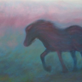 Painting titled "Cheval d'orgueil" by Jean Chuberre, Original Artwork