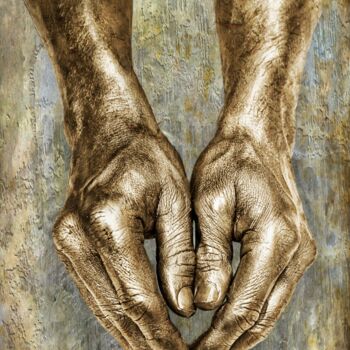 Φωτογραφία με τίτλο "Golden hands" από Malú Matteo, Αυθεντικά έργα τέχνης, Ψηφιακή φωτογραφία