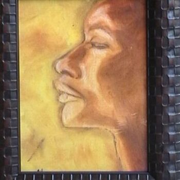 Painting titled "l'Africain" by Malya, Original Artwork