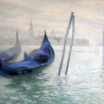 Malerei mit dem Titel "Хрустальная Венеция" von Tatiana Malyusova, Original-Kunstwerk, Öl