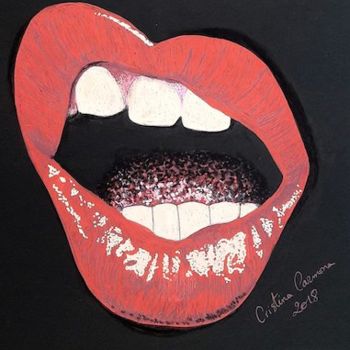 Drawing titled "Hell Yeah Baby in B…" by Maman Aigle, Original Artwork, Marker