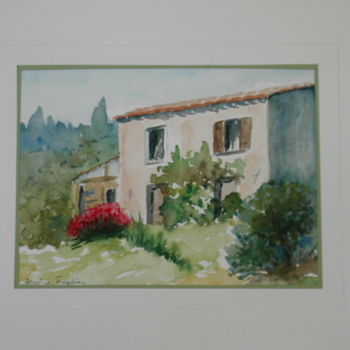 Painting titled "La maison de mamie" by Mamija, Original Artwork