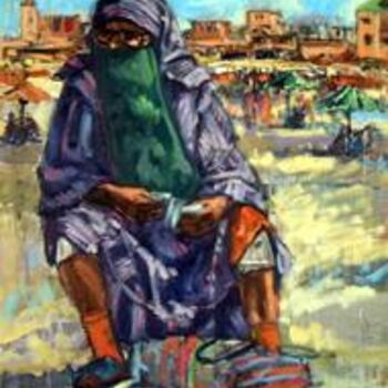 Peinture intitulée "chouafa" par El Mamoune Alaoui Jamali, Œuvre d'art originale