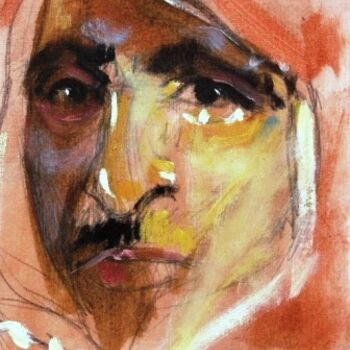 「portrait」というタイトルの絵画 El Mamoune Alaoui Jamaliによって, オリジナルのアートワーク