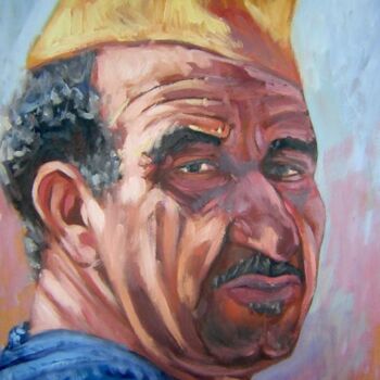 Painting titled "mohmed" by El Mamoune Alaoui Jamali, Original Artwork