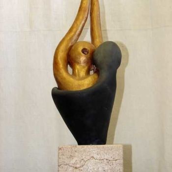 Sculpture titled "Cri d'extase" by France Lemaitre, Original Artwork, Terra cotta