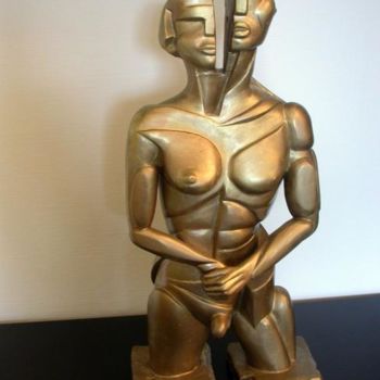 Sculpture titled "UNION" by France Lemaitre, Original Artwork, Terra cotta