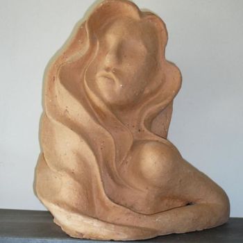 Sculpture titled "RAYON DE SOLEIL" by France Lemaitre, Original Artwork, Terra cotta