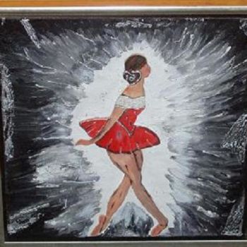 Peinture intitulée "Ballerina" par Mamu, Œuvre d'art originale, Huile