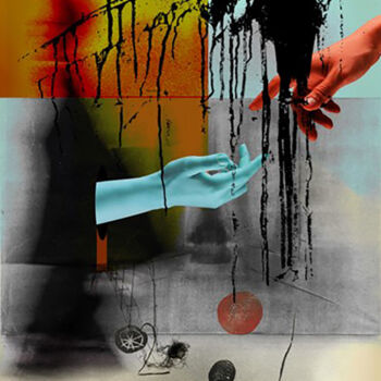 Digitale Kunst getiteld "Convergence - JALAL…" door Manar Ali Hassan, Origineel Kunstwerk, Digitale collage