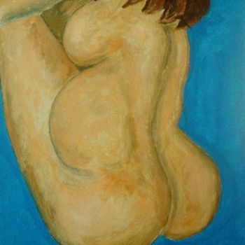 Painting titled "LADY 1" by Antonio Manchon, Original Artwork, Oil