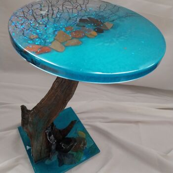 Design mit dem Titel "Meerjungfrau/ Verka…" von Mandy Bonitz, Original-Kunstwerk, Tischkunst
