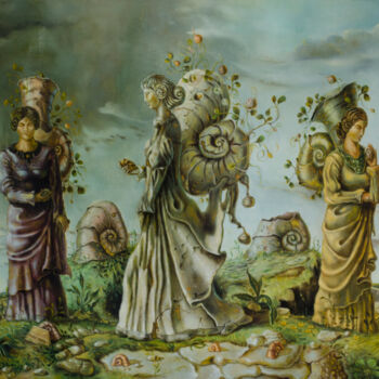 Pittura intitolato "After rain" da Mandy Sand, Opera d'arte originale, Olio