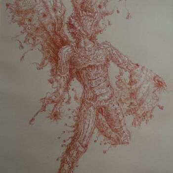 Drawing titled "Ballerina" by Mandy Sand, Original Artwork, Pencil