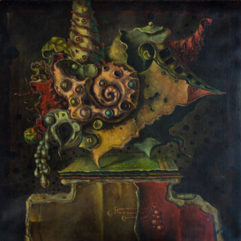 Schilderij getiteld "Toreador's Trophy" door Mandy Sand, Origineel Kunstwerk, Olie