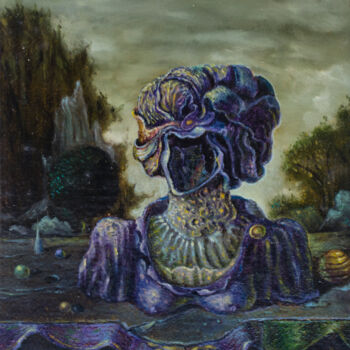 Pittura intitolato "Portrait of a Woman…" da Mandy Sand, Opera d'arte originale, Olio