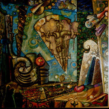Pittura intitolato "The Sin" da Mandy Sand, Opera d'arte originale, Pastello