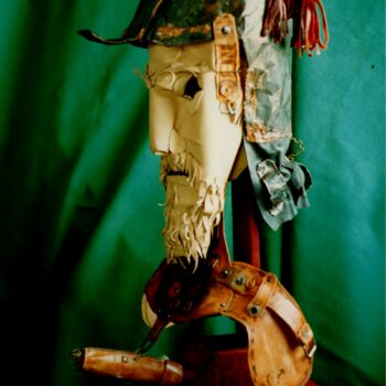 Sculpture titled "Don-Quichot" by Mandy Sand, Original Artwork, Mixed Media